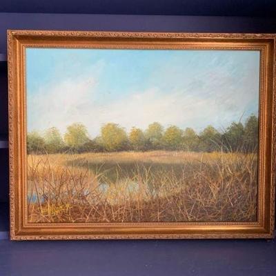 Pond Scene Painting