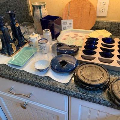 Vases, Candlesticks, Glass, and More