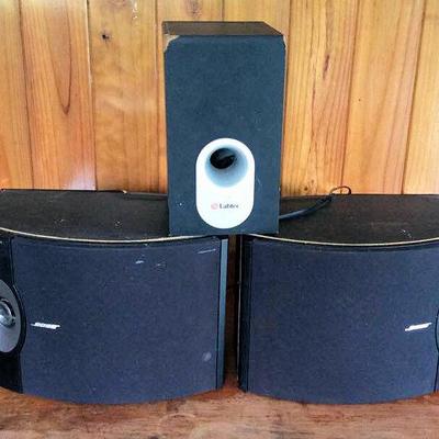 HFS033 Bose Speakers & Labtec Sub Woofer