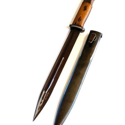 WWII GERMAN K98 BAYONET, S/245 MATCHING NUMBERS
