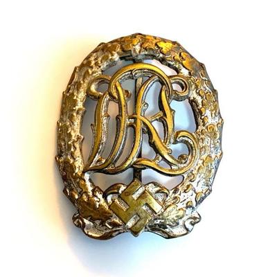 THIRD REICH BRONZE DRL SPORTS BADGE-WERNSTEIN JENA