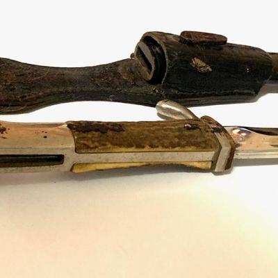 CARL EICKHORN SOLINGEN WWII GERMANY STAG HANDLE BAYONET