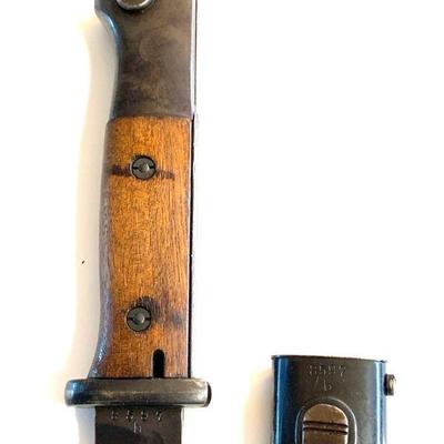 WWII GERMAN K98 BAYONET, S/245 MATCHING NUMBERS