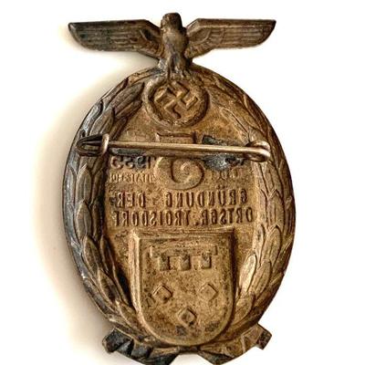 GERMANY, A 5-YEAR ANNIVERSARYOF THE TROISDORF GROUP
A 1930-1935 Grundung der Ortsgruppe Troisdorf Badge in silvered bronze, horizontal...