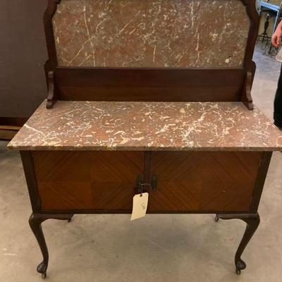 antique marble top wash stand