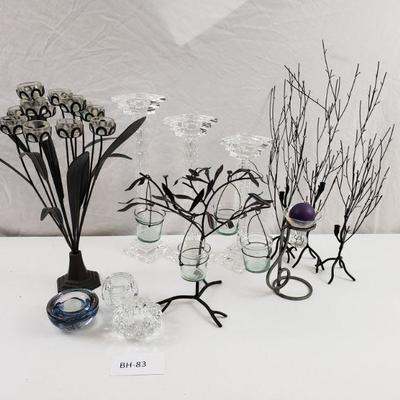 Glass & Metal Candle Holders Collection