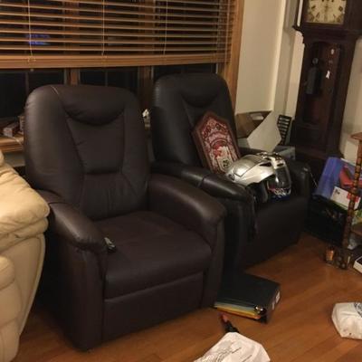 Left: Electric leather recliner
Right Lift up chair electric 