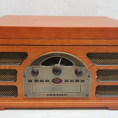 Crosley Record and CD Player
Model number- CR66. Measures approx 13"x17"x9"
