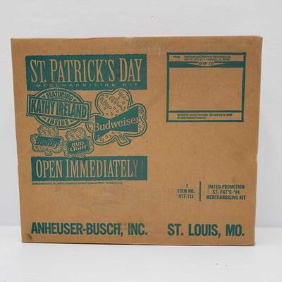4427: St. Patrick's Day Merchandising Kit
St. Patrick's Day Merchandising Kit Includes Budweiser, Kathy Ireland, Bud Light, and...