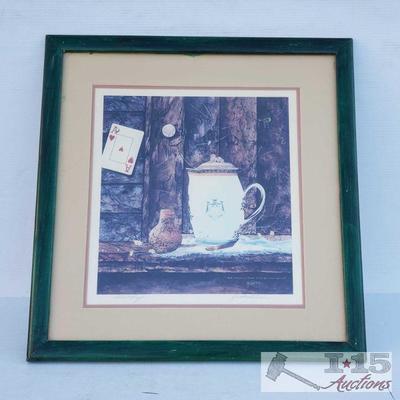"The Face in the Jar by the Door" by Keith Author Proof
The face in the jar by the door 17" x 16". Signed author...