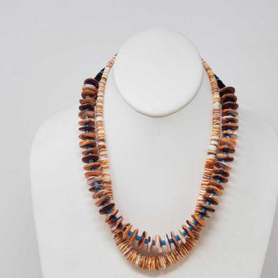 110: 2 Spiny Oyster Necklaces, 104.5
these two beautiful spiny oyster necklaces measures approx 19in and the second one measures approx...