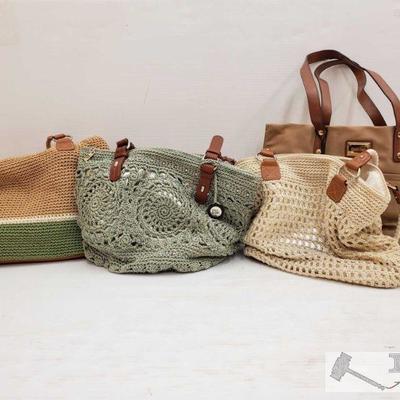 4322: 4 Assorted Purses
1 Clavin Klein 3 The sak Originals
