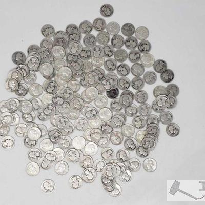 Approx 168 Pre 1964 Silver Quarter's, Weighs Approx 1,073.2g
Approx 168 Pre 1964 Silver Quarter's, Weighs Approx 1,073.2g