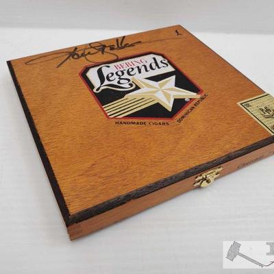 4412: Global Authentics COA Signed Bering Legends Handmade Cigar Box
Global Authentics COA Signed Bering Legends Handmade Cigar Box