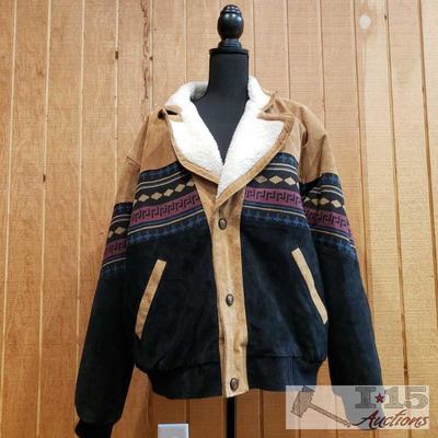 Native American Genuine Suede Leather Jacket,L
This Native American Genuine Suede Leather Jacket will keep you warm in the winter!! It is...