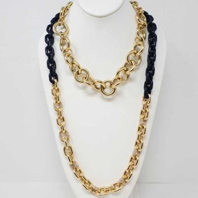 Two J. Crew Chain Linked Necklaces 
