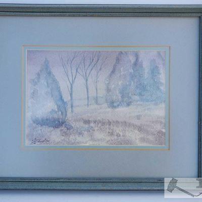 Winter Trees Water Color
7" x 10" art. 12.75" x 15.5" frame.