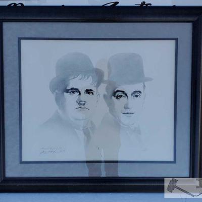Laurel and Hardy by Gary Saderup
24" x 30" Laurel and Hardy by Gary Saderup 187/1000. 35" x 41" frame.