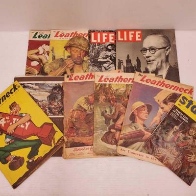 1002: Vintage Magazines
Vintage Magazines Life, Leatherneck, stag, and Amphibious Operations