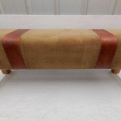 4430: Sofa Bench
18" x 49" x 12" canvas and leather top, wood legs
