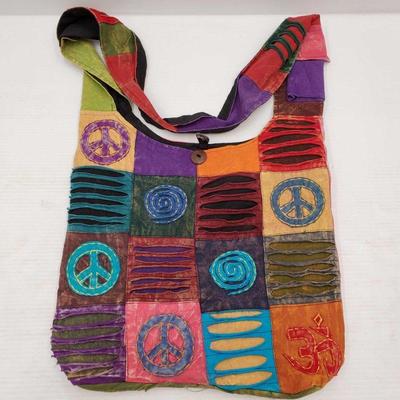 412: Colorful Peace Sign Over The Shoulder Handbag
Colorful Peace Sign Over The Shoulder Handbag

