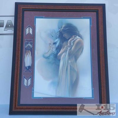 "Morning Star" by Lee Bogle, Beautiful Frame
Lee Bogle's Morning Star 34" x 24" print 83/950. 46.5" x...