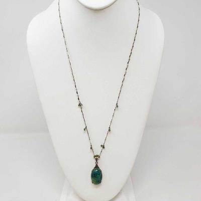 .925 Sterling Silver Necklace, Weighs Approx 12g
.925 Sterling Silver Necklace, Weighs Approx 12g, Measures Approx 26.5"
