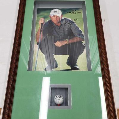 4436: Dockers Golf Picture Frame of Tom Lehmann And Signed
Dockers Golf Picture Frame of Tom Lehmann And Signed 18"Ã—31"