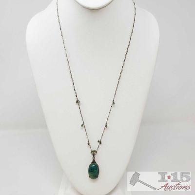 .925 Sterling Silver Necklace, Weighs Approx 12g
.925 Sterling Silver Necklace, Weighs Approx 12g, Measures Approx 26.5"