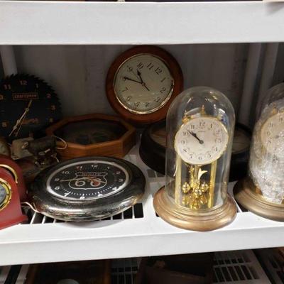 5565: 10 Analog Clocks
Waltham, Time, Ingraham, Craftsman, Mercedes, Edinburgh Clock Works Co. Range from 6