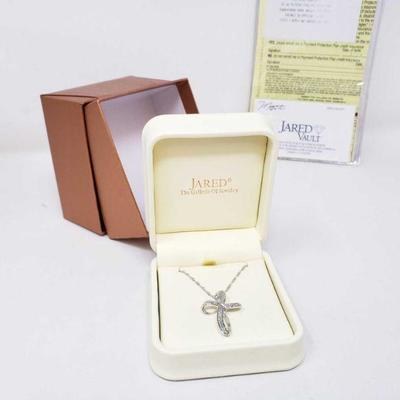 10k Gold Necklace with Diamonds, 4.5
The necklace approximately weighs 4.5g. Both boxes and receipts come with it
