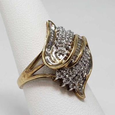 10k Gold Diamond Ring 4.2g
Weigh Approx 4.2g Size Approx 7