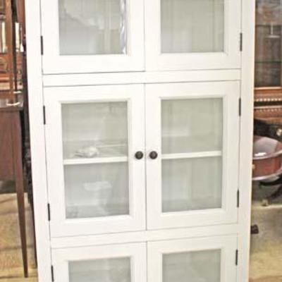 â€” Nice Model â€”

NEW â€œNovaâ€ White 6 Glass Door Bookcase Display Cabinet

Auction Estimate $200-$400 â€“ Located Inside 