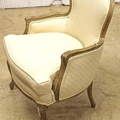  PAIR of Upholstered Country French Carved Down Cushion Decorator Chairs

Auction Estimate $200-$400 â€“ Located Inside 