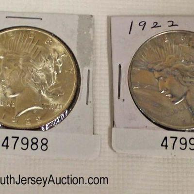  Selection of Silver Peace Dollars

Auction Estimate $20-$50 â€“ Located Glassware 