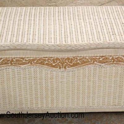  5 Piece â€œJamaica Collection Exclusively For Pier 1â€ Wicker Bedroom Set including Chair, 2 Drawer Night Stand, Lift Top Storage Box,...