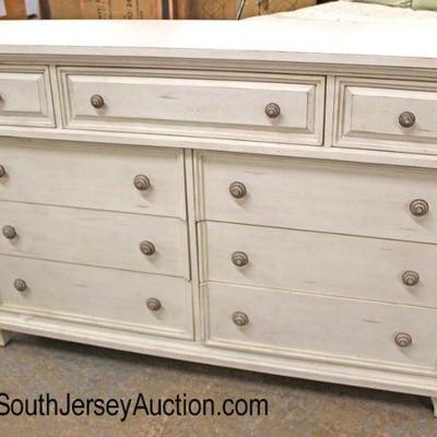  NEW Contemporary White Distressed 9 Drawer Dresser

Auction Estimate $200-$400 â€“ Located Inside 
