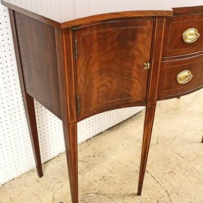  SUPER CLEAN â€œHickory Chair Companyâ€ Burl Mahogany Taper Leg Brandy Board

Auction Estimate $500-$1000 â€“ Located Inside 