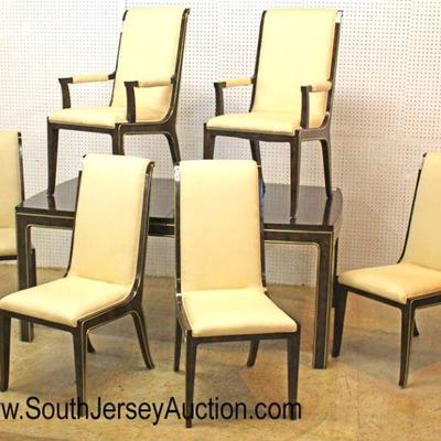  QUALITY CLEAN Mid Century Modern Design 7 Piece â€œMastercraft Furniture Company Grand Rapids Michiganâ€ Dining Room Table with (2)...