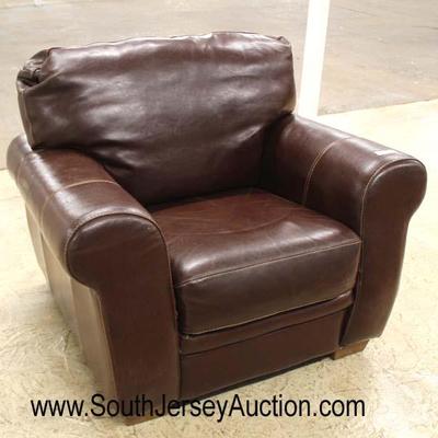  Brown Leather Club Chair

Auction Estimate $200-$400 â€“ Located Inside 