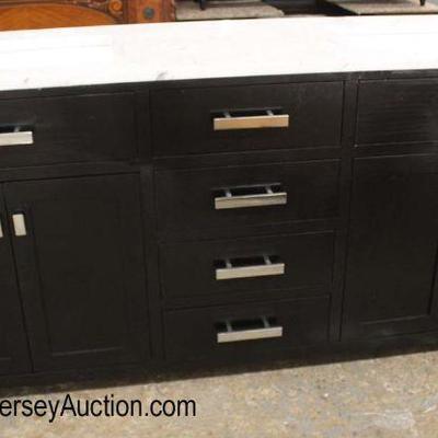  NEW 72â€ â€œFremontâ€ Marble Top Double Sink 4 Door 3 Drawer Black Bathroom Vanity

Auction Estimate $400-$800 â€“ Located Inside 