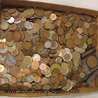  Large Box Lot of Foreign Coins

Auction Estimate $10-$30 â€“ Located Glassware 