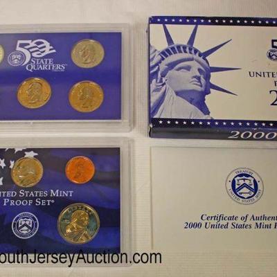  2000 U.S. Mint Proof Set 50 State Quarters

Auction Estimate $5-$20 â€“ Located Glassware 