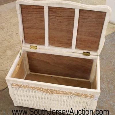  5 Piece â€œJamaica Collection Exclusively For Pier 1â€ Wicker Bedroom Set including Chair, 2 Drawer Night Stand, Lift Top Storage Box,...