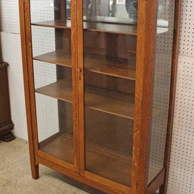  BEAUTIFUL Quartersawn Oak Mission Style 2 Door China Cabinet with Key

Auction Estimate $300-$600 â€“ Located Inside 