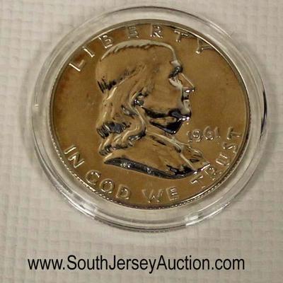  Silver Franklin Half Dollar

Auction Estimate $5-$20 â€“ Located Glassware 