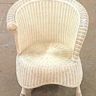  5 Piece â€œJamaica Collection Exclusively For Pier 1â€ Wicker Bedroom Set including Chair, 2 Drawer Night Stand, Lift Top Storage Box,...