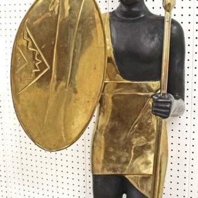  Almost Life Size SOLID Bronze African Warrior Statue

Auction Estimate $500-$1000 â€“ Located Inside 