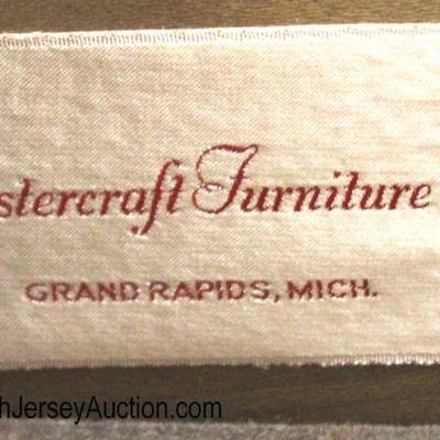  BEAUTIFUL â€œMastercraft Furniture Companyâ€ Mid Century Modern 4 Door Burl Walnut Buffet Console with Fitted Interior and Brass Trim...