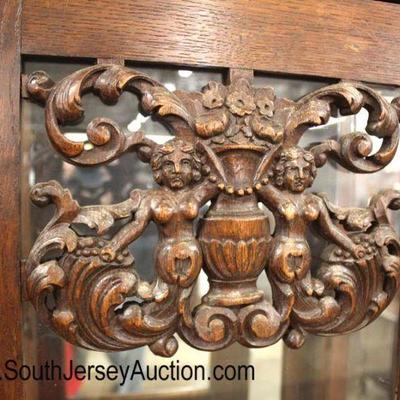  ANTIQUE French Oak 2 Piece Marble Top Curio Buffet with Key

Auction Estimate $400-$800 â€“ Located Inside 